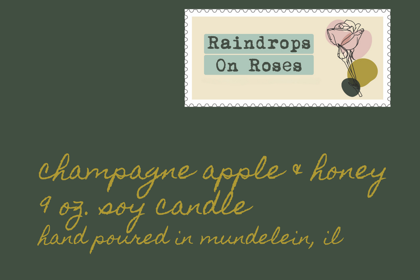 Champagne Apple & Honey-9 oz. soy candle