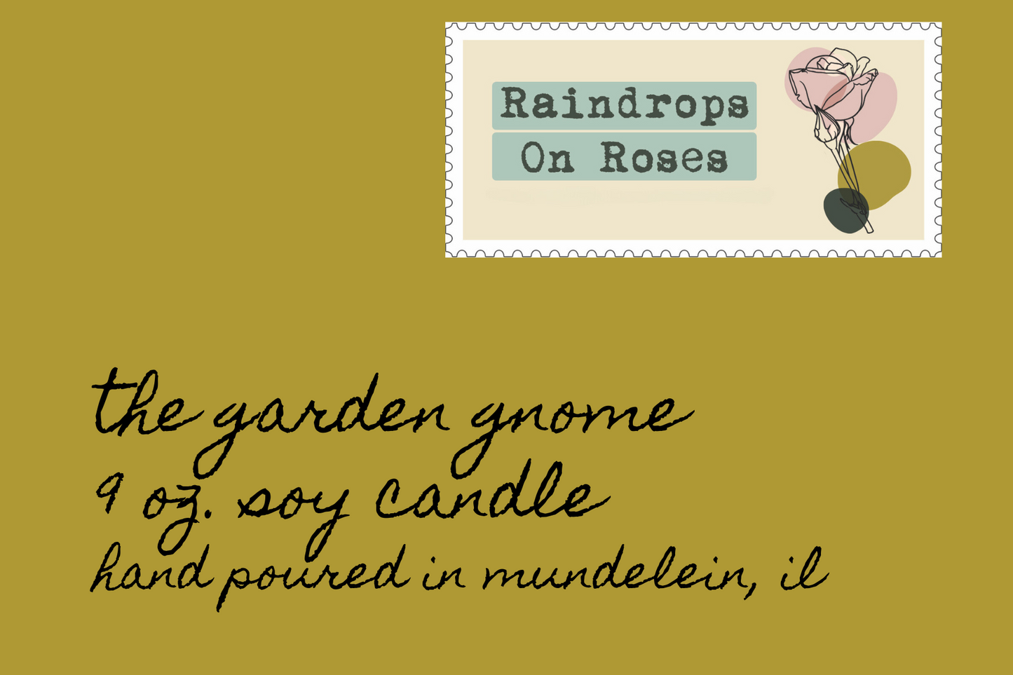The Garden Gnome-9 ounce soy candle