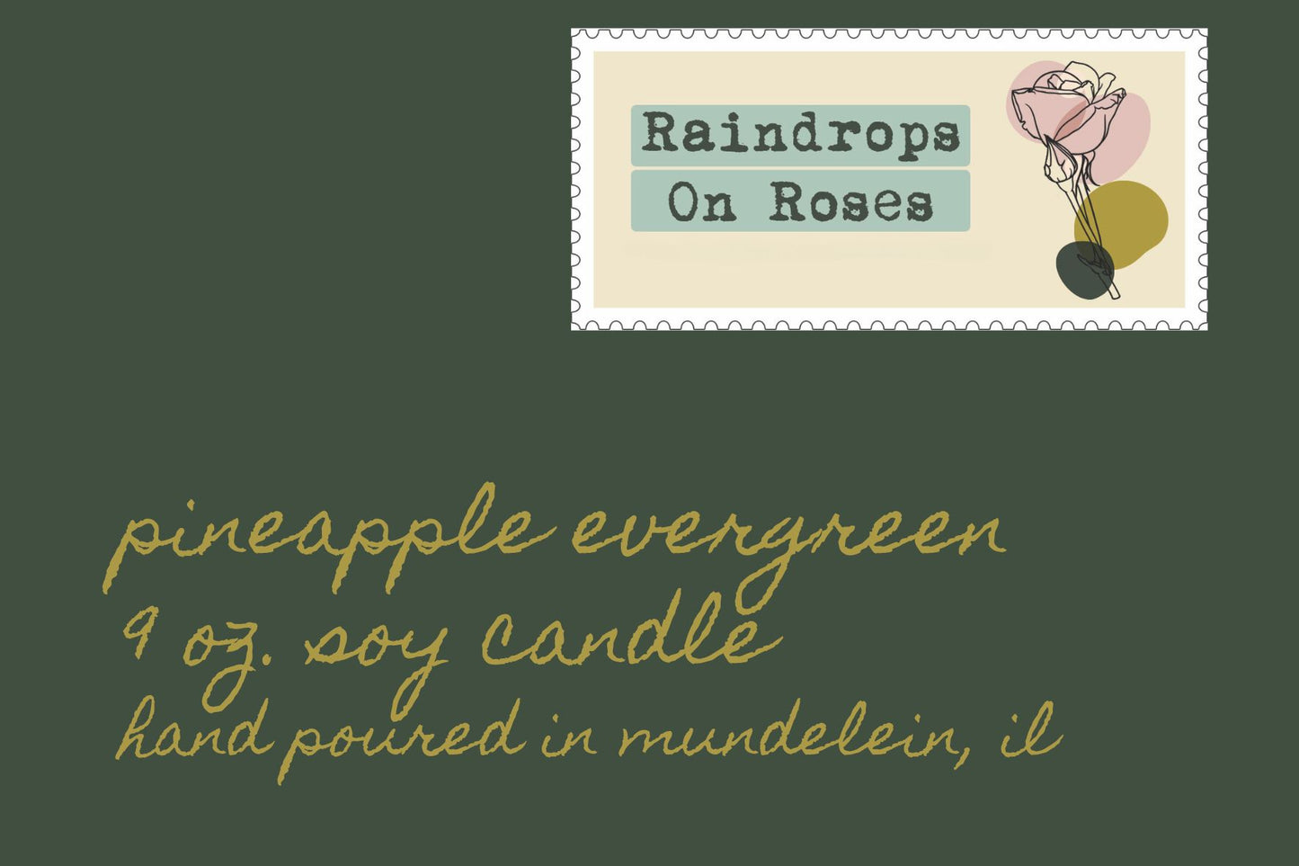 Pineapple Evergreen- 9 ounce soy candle