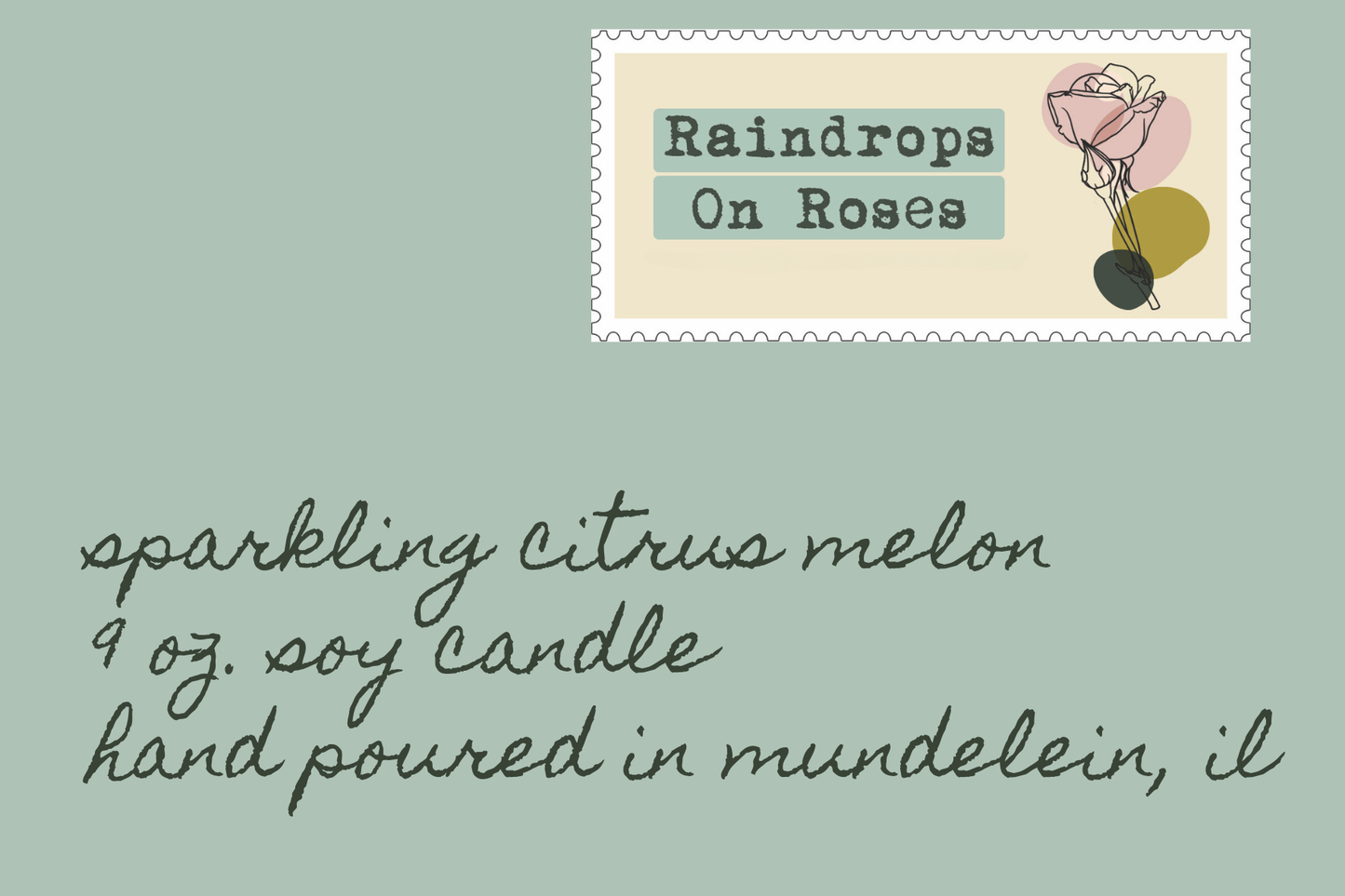 Sparking Citrus Melon-9 ounce soy candle