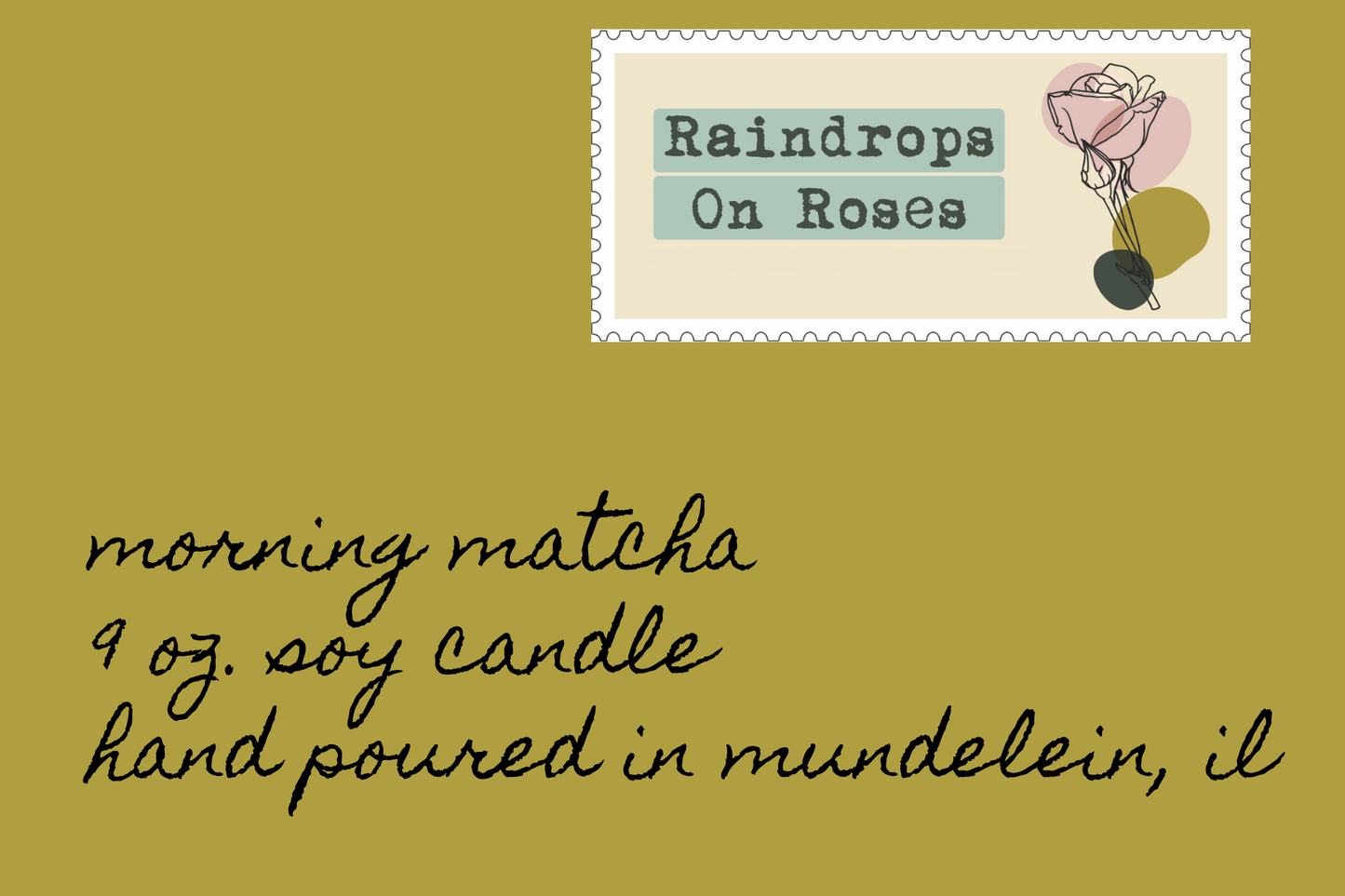Morning Matcha-9 ounce soy candle