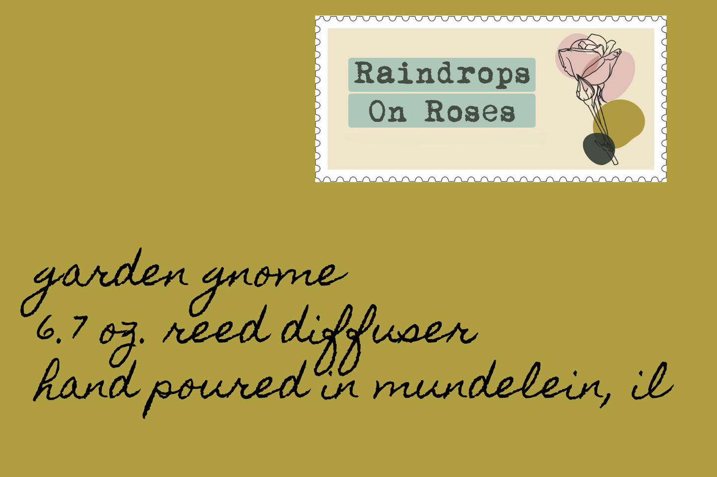 Garden Gnome-6.7 ounce reed diffuser