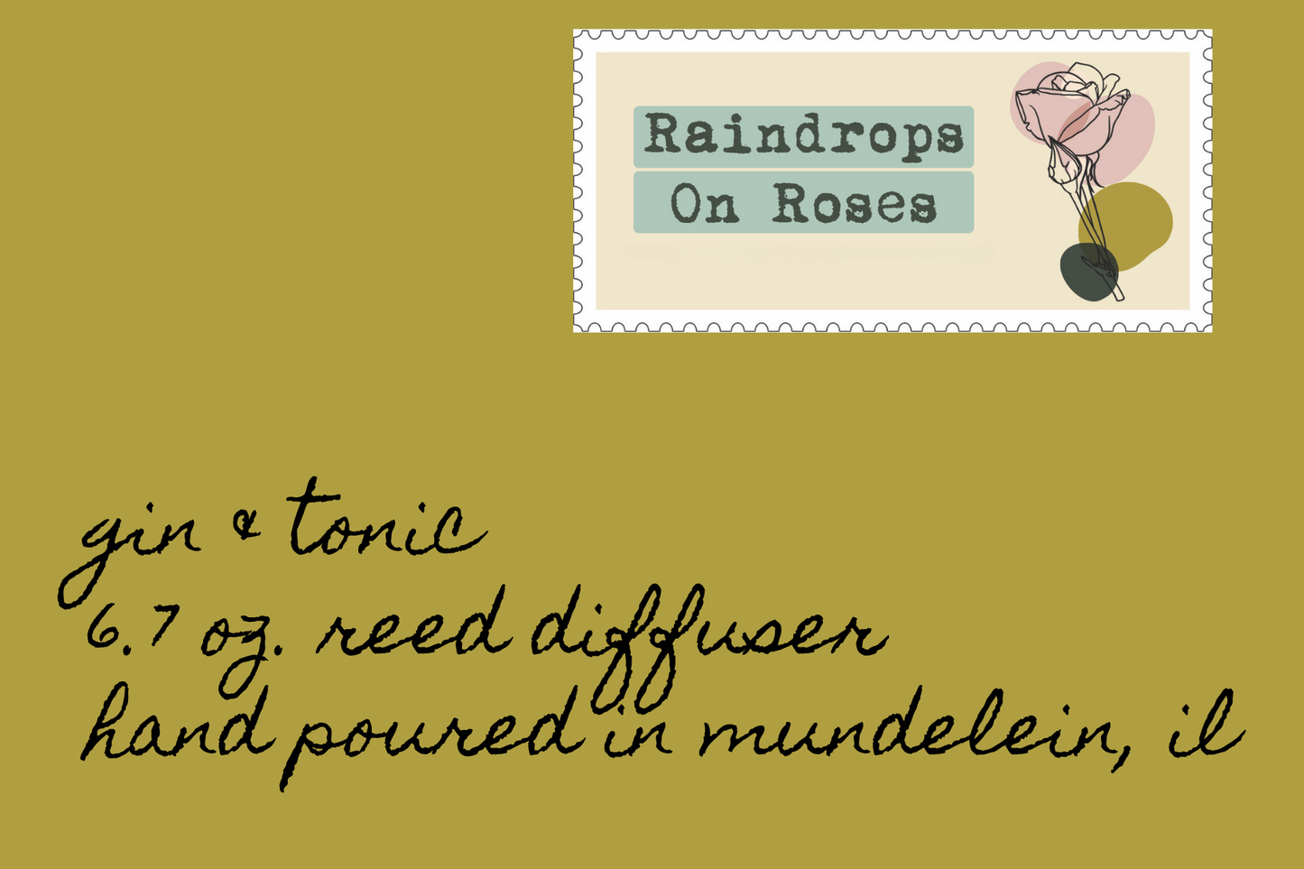 Gin & Tonic-6.7 ounce reed diffuser