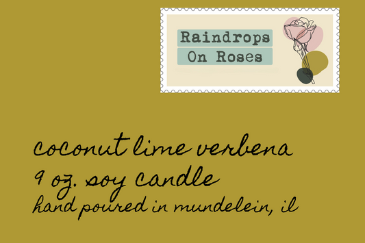 Coconut Lime Verbena-9 ounce soy candle
