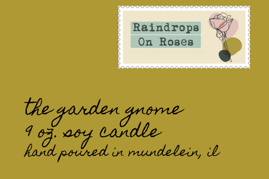 The Garden Gnome-9 ounce soy candle