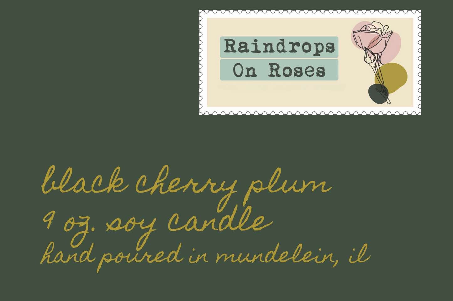 Black Cherry Plum-9 oz. soy candle