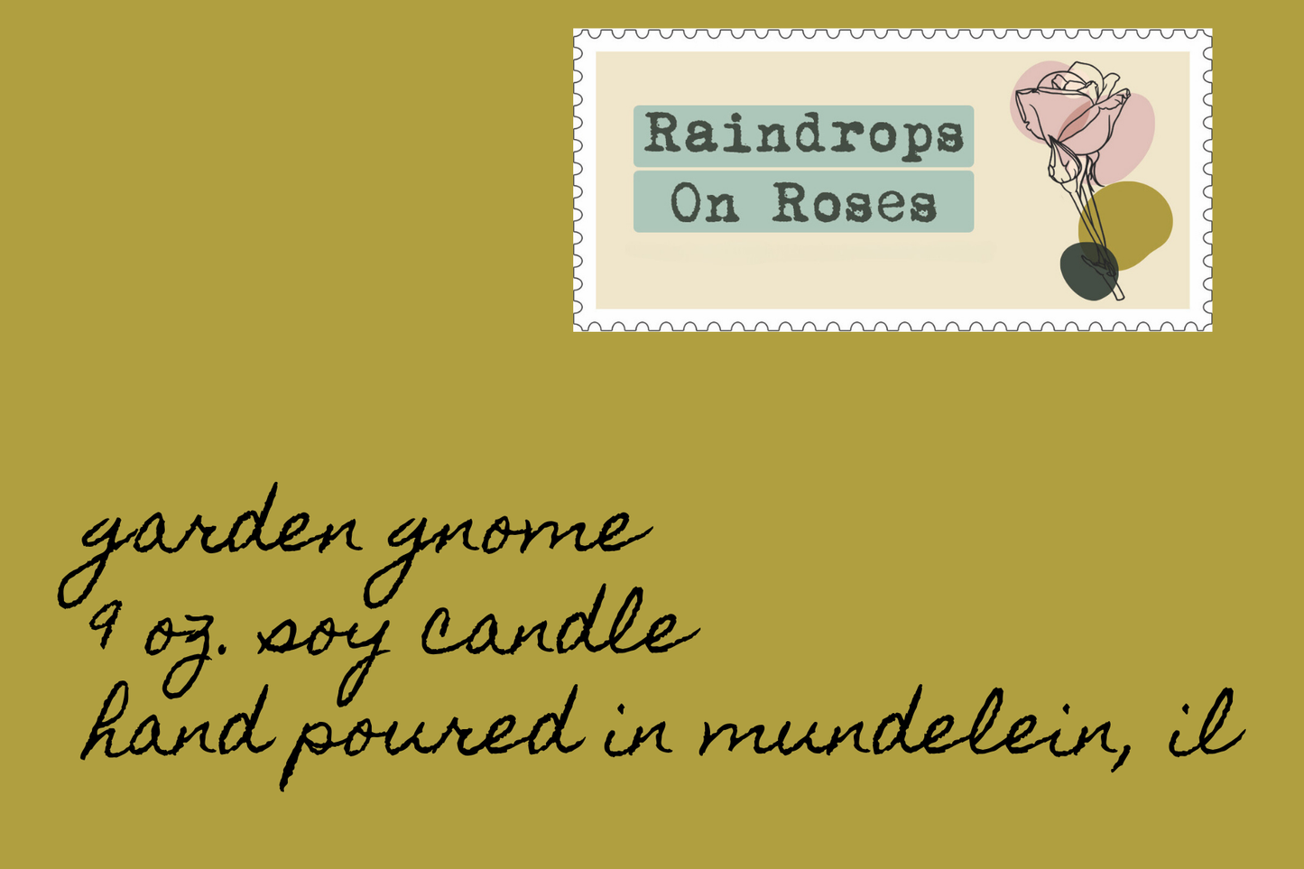 Garden Gnome-9 ounce soy candle