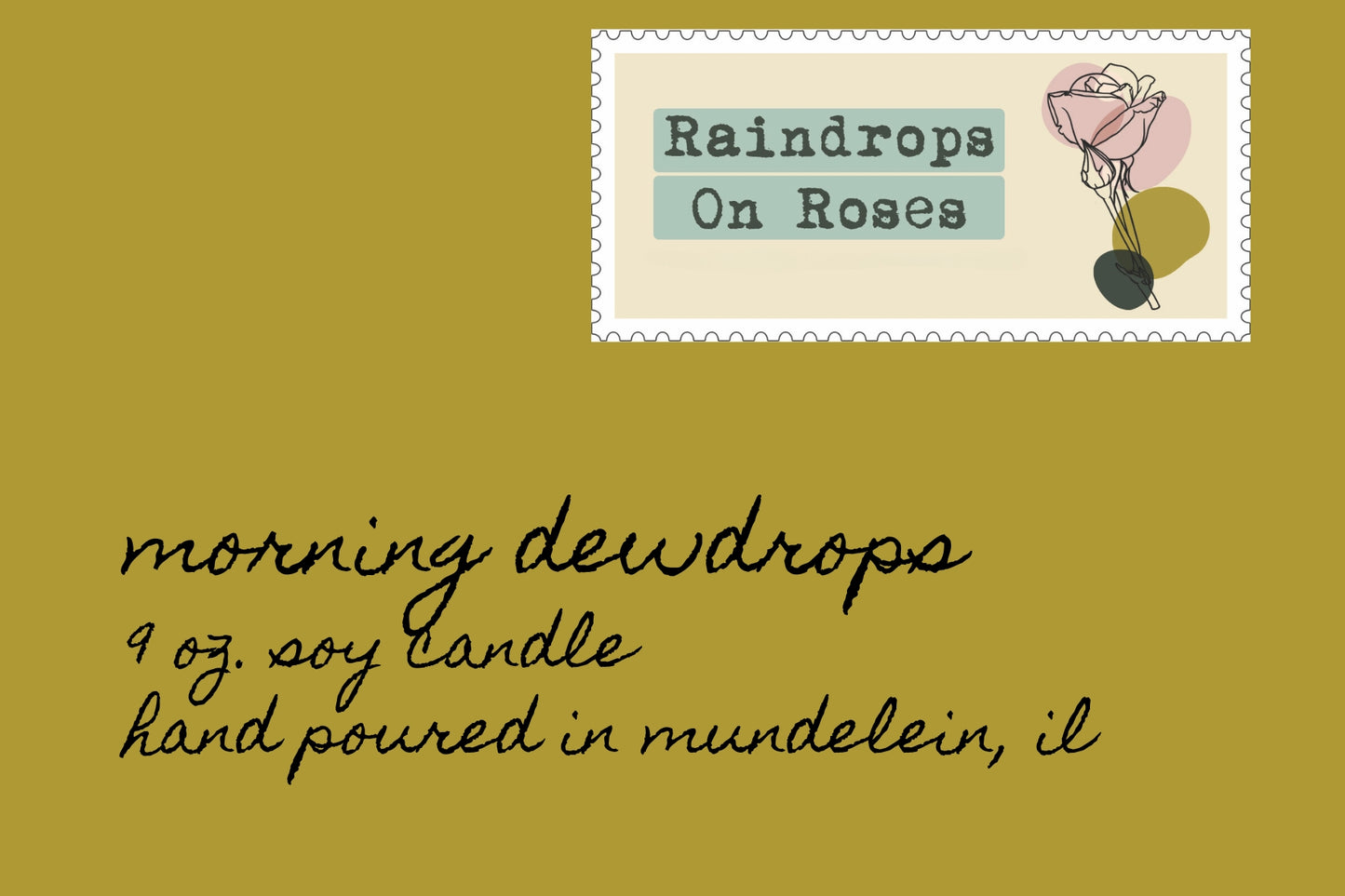 Morning Dewdrops-9 ounce soy candle