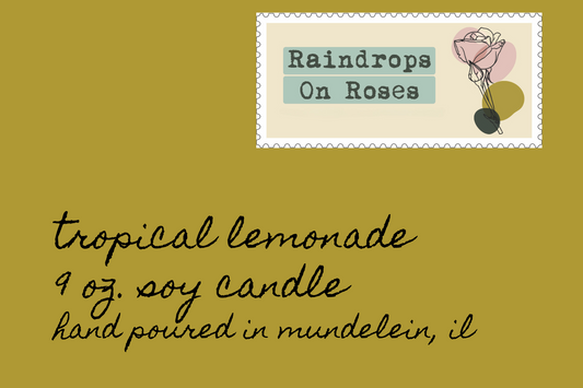 Tropical Lemonade-9 ounce soy candle