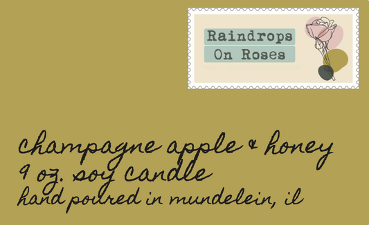 Champagne Apple & Honey-9 oz. soy candle
